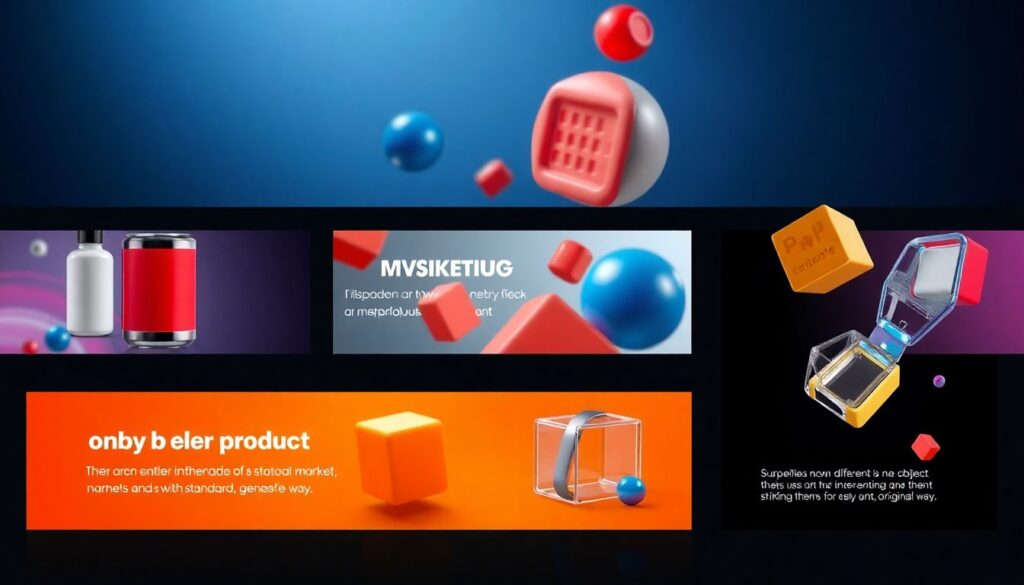 Современные технологии для создания красочных баннеров - иллюстрация