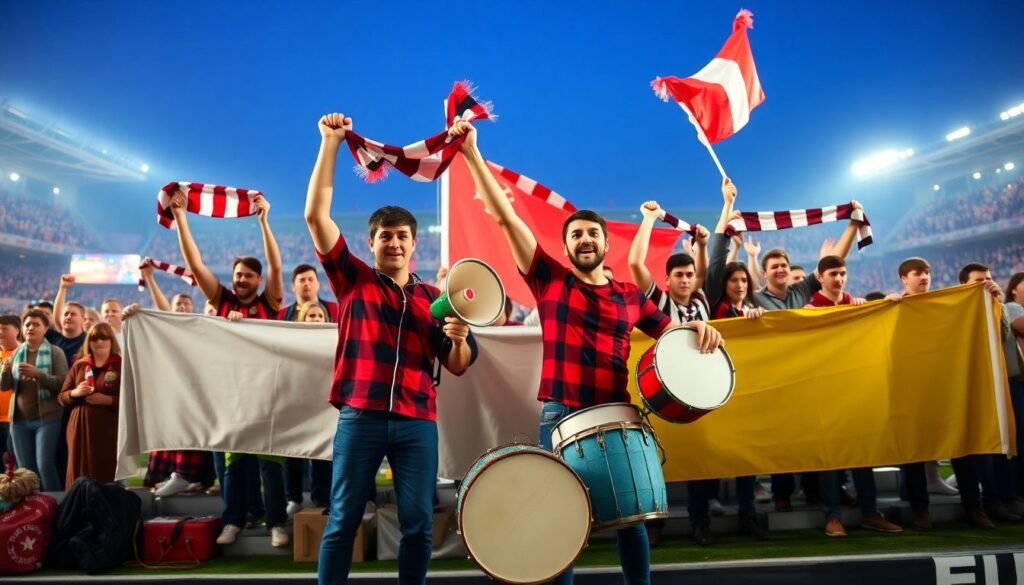 Поддержка команды на выезде: ролики и флэшмобы - иллюстрация