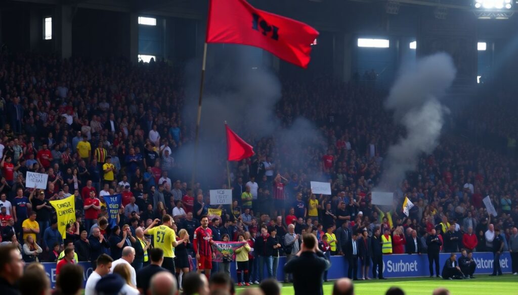 Роль капитанов и лидеров фанатов в выездной поддержке - иллюстрация