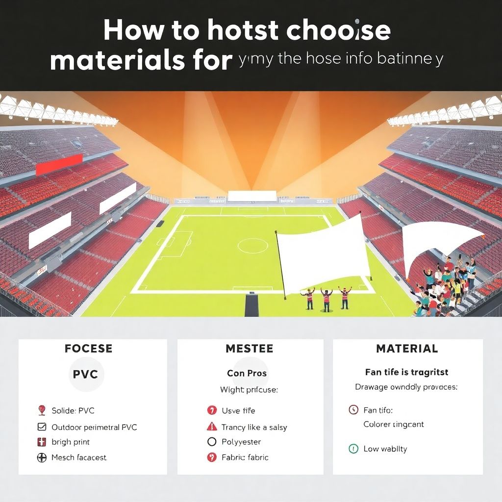 Как выбрать материалы для баннеров и перформансов на футбольных матчах