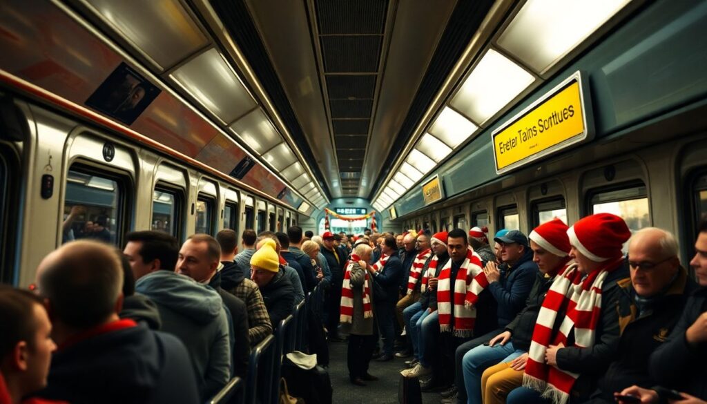 Повседневная жизнь болельщиков: ритуалы перед выездами - иллюстрация